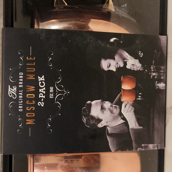 copper Moscow Mule Set of two mugs NWT NEW - Picture 4 of 7